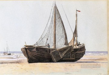 Barco marino de Blankenberg William Stanley Haseltine Pinturas al óleo